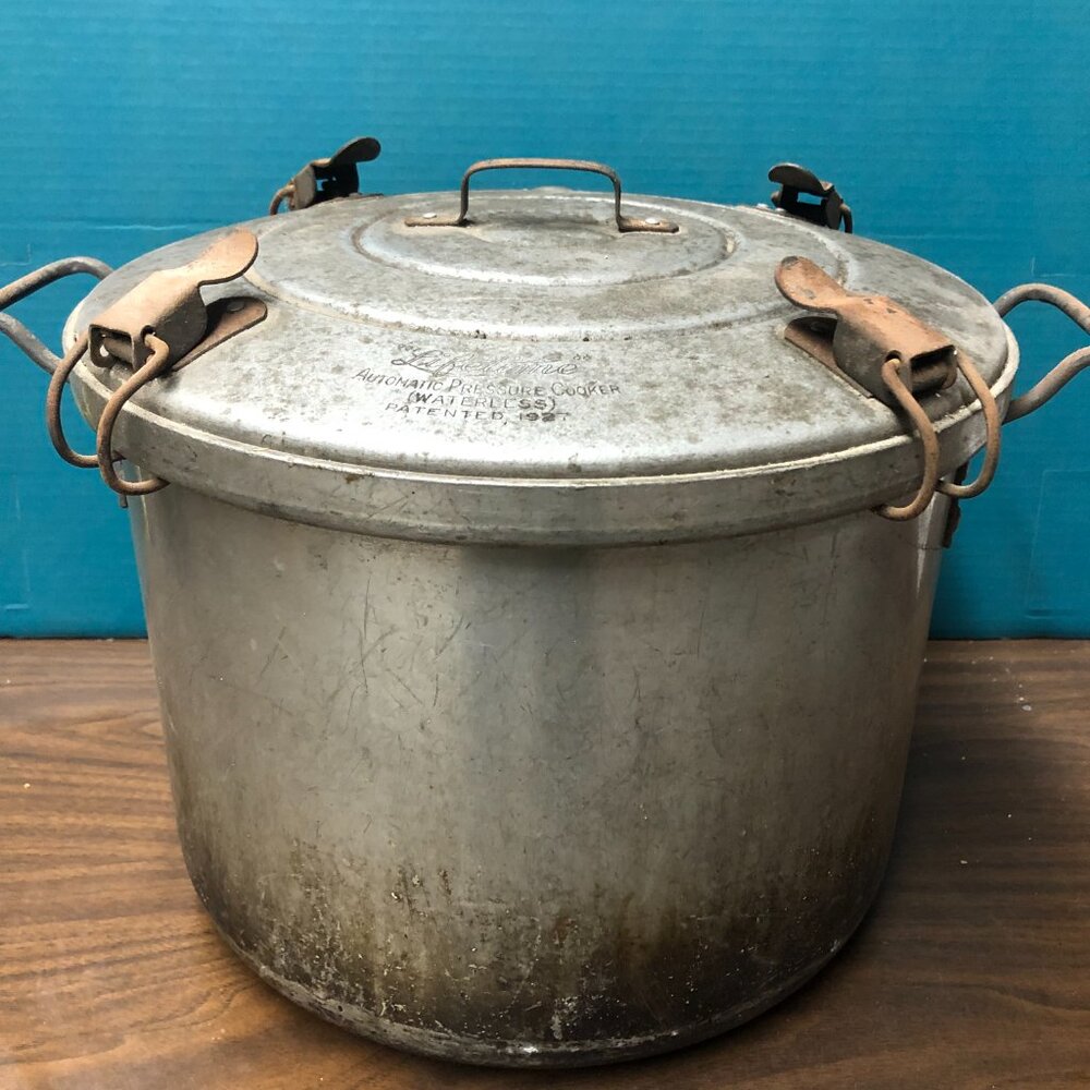 Antique Lifetime Automatic Pressure Cooker Waterless 1927 Collectible